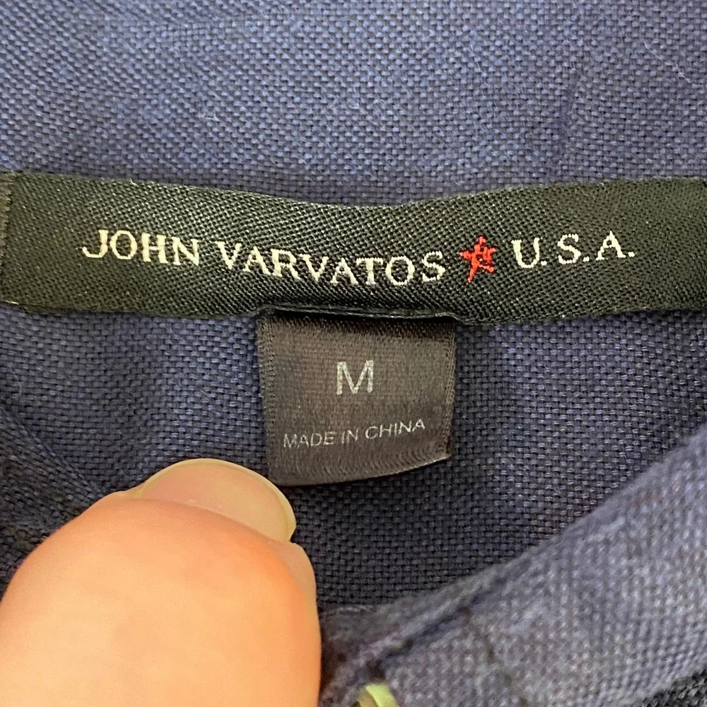 John Varvatos U.S.A.‎ Roll Tab Long Sleeve Button Down Shirt Mens Medium